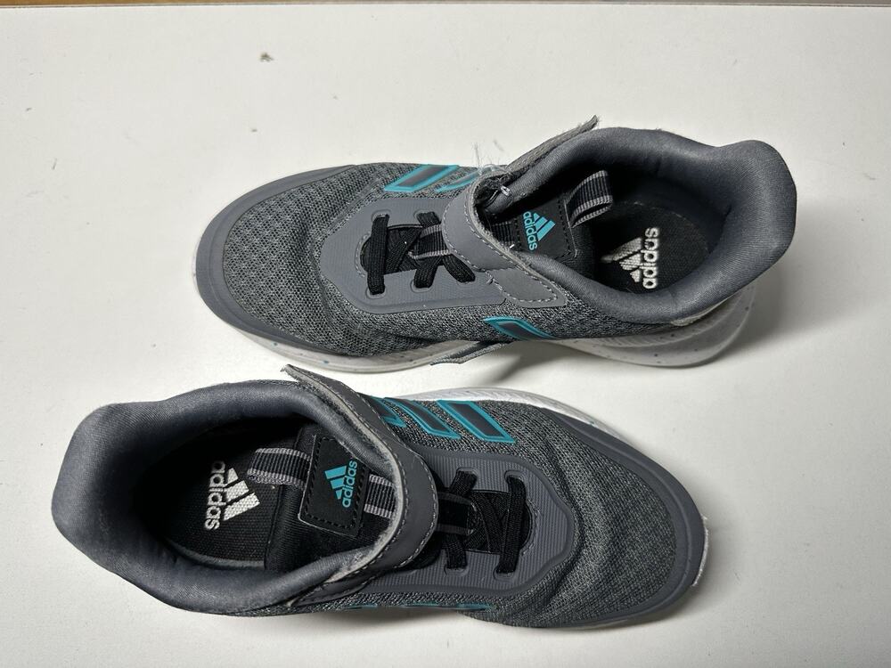 adidas Unisex Kids X_PLR Path Elastic Lace Grey/Pure Teal/Black Sz 13.5